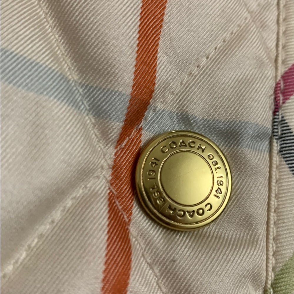 Coach Colorful Checkered Tattersal Jacket with Pink Accents - Picture 7 of 12